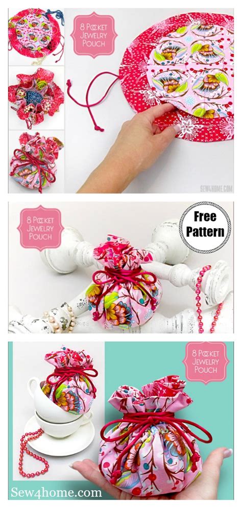 drawstring jewelry pocket pattern free.